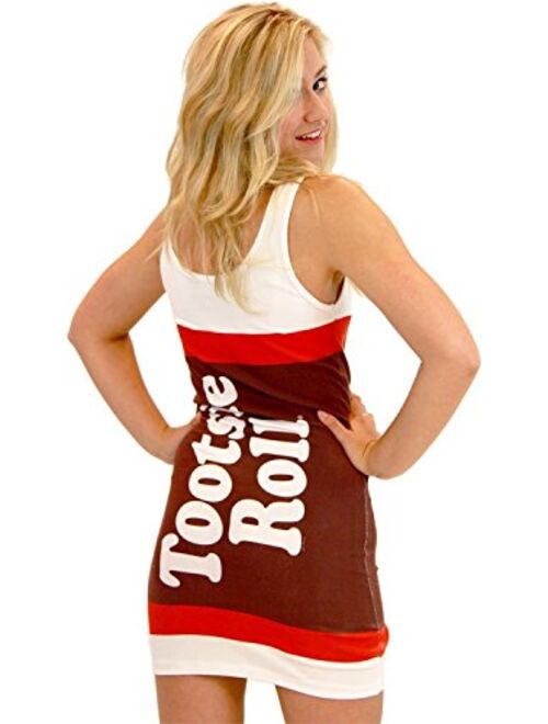 Tootsie Roll Candy White Tunic Tank Dress