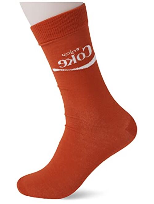 Coca-Cola Brands Men's 2 Pack Crew Socks