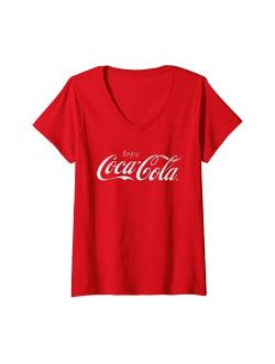 Womens Coca Cola Classic Enjoy V-Neck T-Shirt