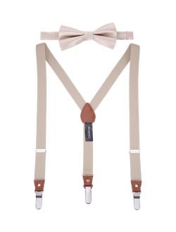 Mio Marino Men's Snazzy Suspender Bow Tie Set