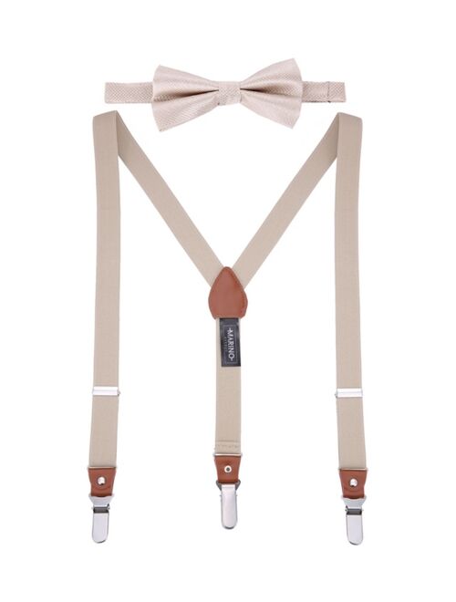 Mio Marino Men's Snazzy Suspender Bow Tie Set