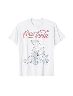 Coca-Cola Vintage Faded Pair Of Polar Bears Graphic T-Shirt