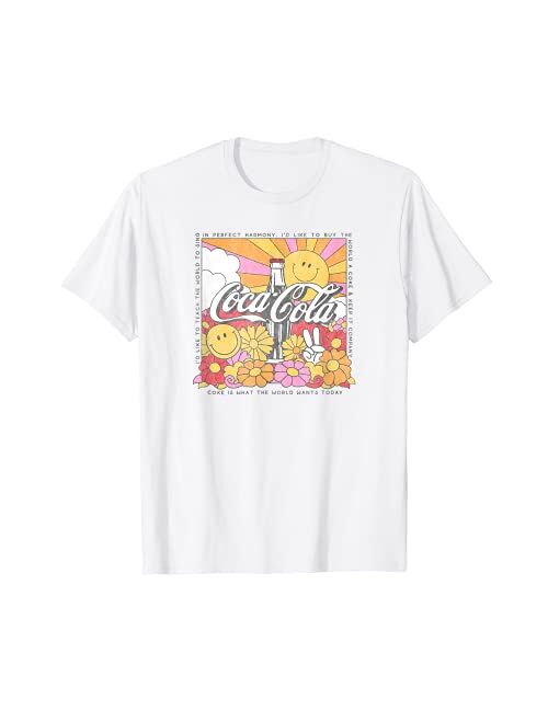 Coca-Cola I'd Like To Teach The World To Sing Jingle Square T-Shirt