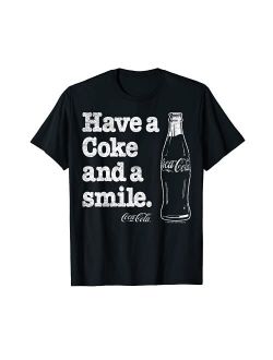 Coca-Cola Coke And A Smile Vintage Faded Graphic T-Shirt