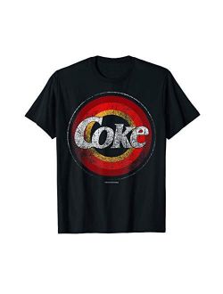 Coca-Cola Vintage Retro Bullseye Coke Logo Graphic T-Shirt