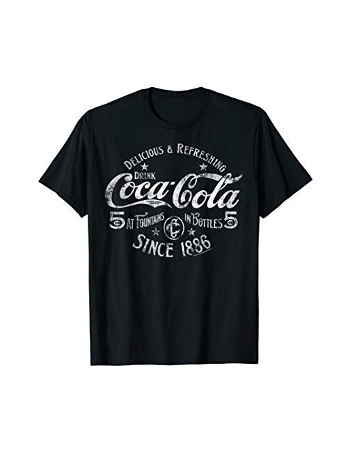 Coca-Cola Delicious And Refreshing Distressed Sale Sign Logo T-Shirt