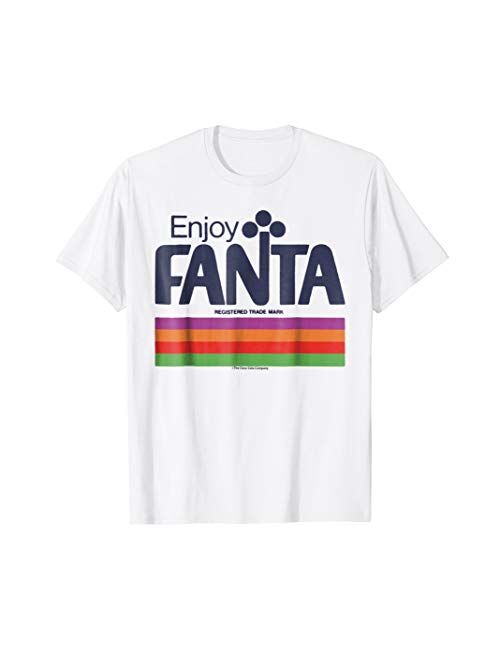 Coca-Cola Fanta Retro Multi Color Stripe Graphic T-Shirt