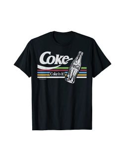 Coca-Cola Retro Rainbow Stripe Coke Graphic T-Shirt