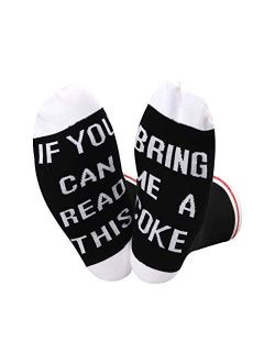 TSOTMO 2 Pairs Coke Gift Drink Lover Coke Lover Socks If You Can Read This Bring Me A Coke Novelty Socks For Men Women