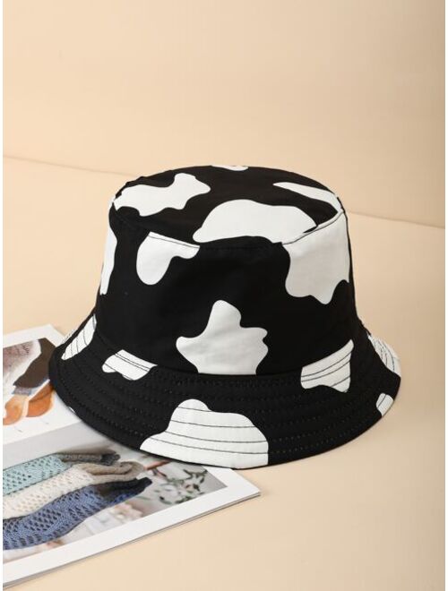 Shein Cow Print Bucket Hat