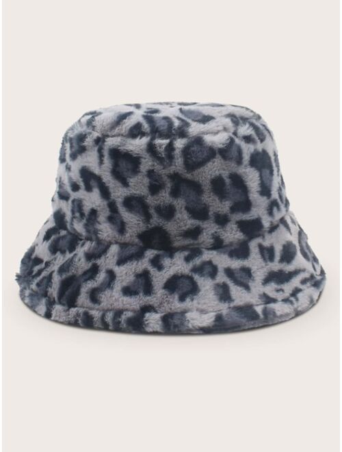 Shein Leopard Pattern Bucket Hat