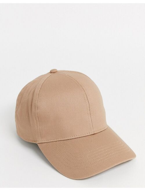 Asos Design baseball cap in stone