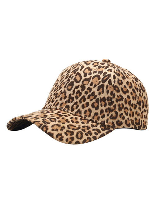 Ella & Elly Brown & Ivory Leopard Baseball Cap