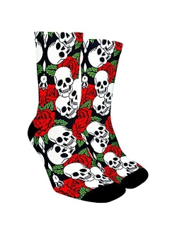 Thalesart Premium Socks Cotton with Cute Soft Casual Pattern Dress for Men Women