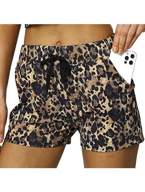 Kcutteyg Workout Shorts for Women with 3 Pockets, Running Yoga Athletic Gym Sports Hiking Shorts 2.5"