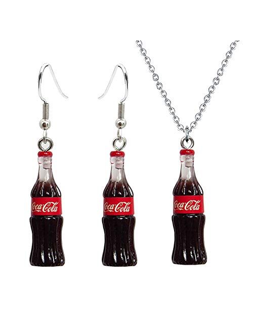 TUSHUO Fashion Creative Simulation Cola Earrings for Minimalist Women Gift Jewelry