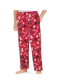 Collections Etc Men's Coca Cola Classic Men's Lounge Pants in Can Bank RED MEDIUM