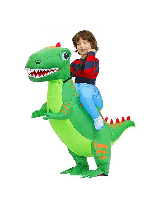 Kooy Inflatable Costume For Kids,Inflatable Dinosaur Costume,T-REX Costume, Blow Up Costume Kids,Halloween Costumes