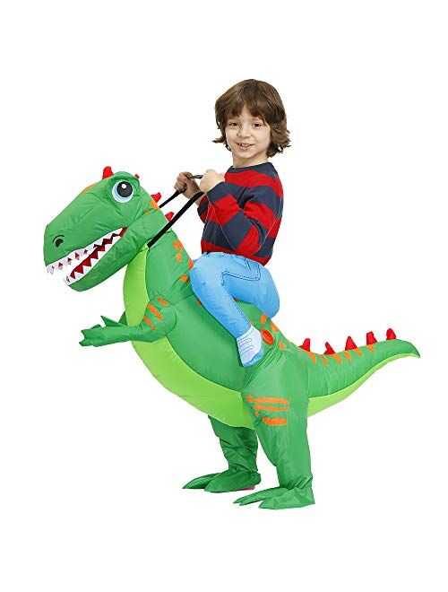 Kooy Inflatable Costume For Kids,Inflatable Dinosaur Costume,T-REX Costume, Blow Up Costume Kids,Halloween Costumes