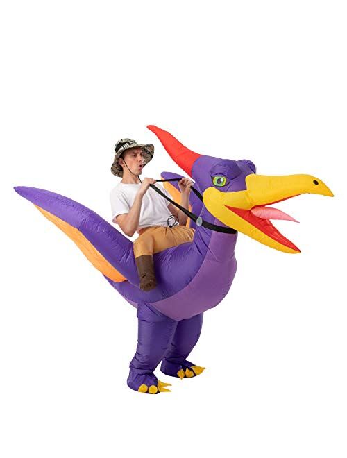 Ride A Dinosaur Inflatable Costumes - Adult One Size