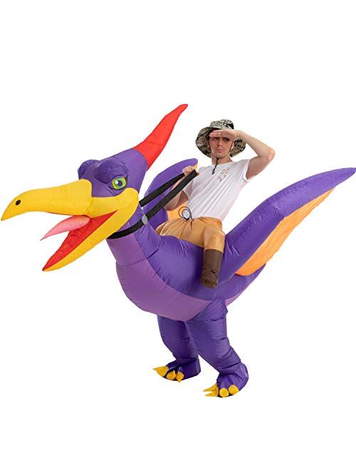 Ride A Dinosaur Inflatable Costumes - Adult One Size