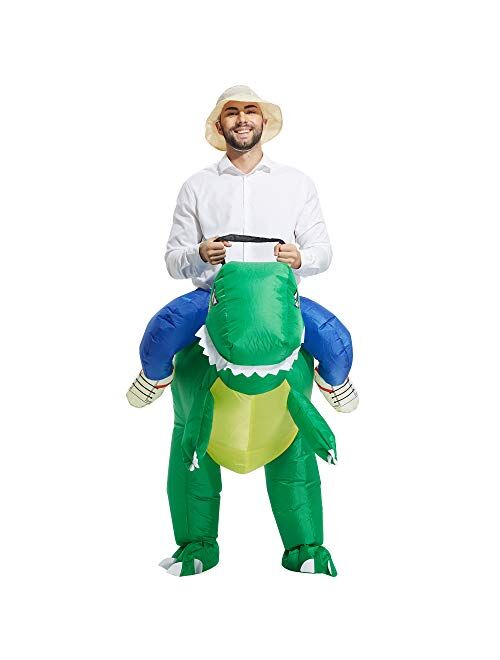 TOLOCO Inflatable Costume Adult, Inflatable Halloween Costumes for Men, Inflatable Dinosaur Costume for Adults, Blow up Costumes for Adults, T REX Costume