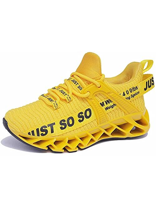 WONESION Kids Tennis Running Shoes Breathable Casual Walking Sneakers School for Boy and Girls