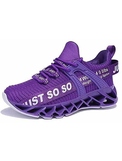 WONESION Kids Tennis Running Shoes Breathable Casual Walking Sneakers School for Boy and Girls