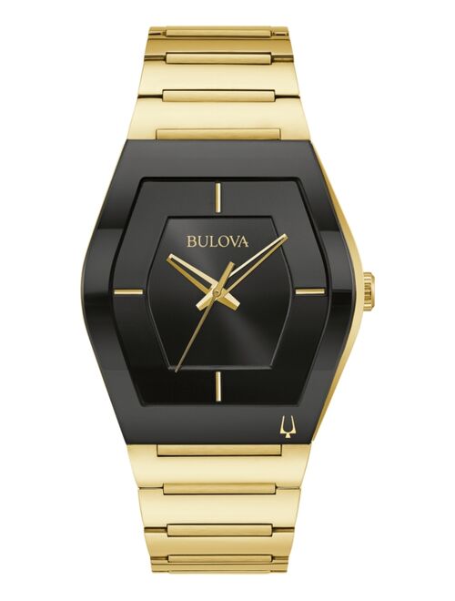 Bulova Men's Futuro Gold-Tone Stainless Steel Bracelet Watch 40mm