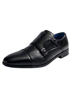 Men's Dress Loafer Shoes Monk Strap Slip On Loafers