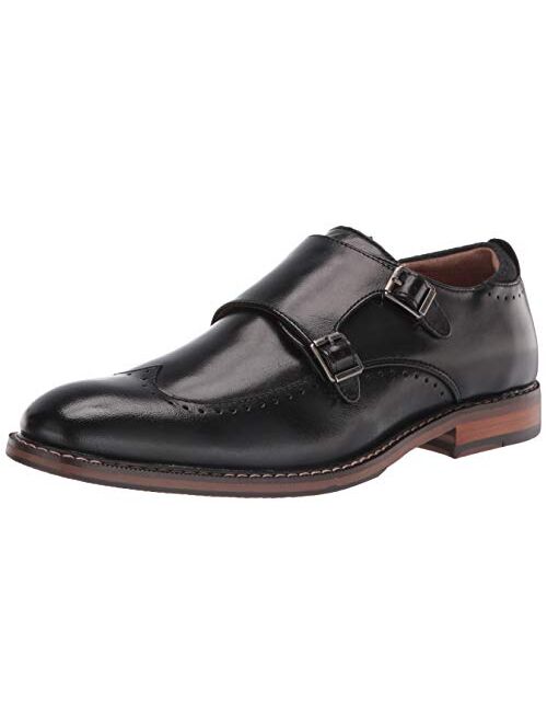 STACY ADAMS Men's Farwell Wingtip Double Monk Strap Loafer