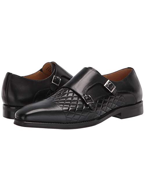 STACY ADAMS Men's Wynston Cap Toe Double Monk Strap Loafer