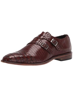 Men's Toscano Cap Toe Double Monk Strap Loafer