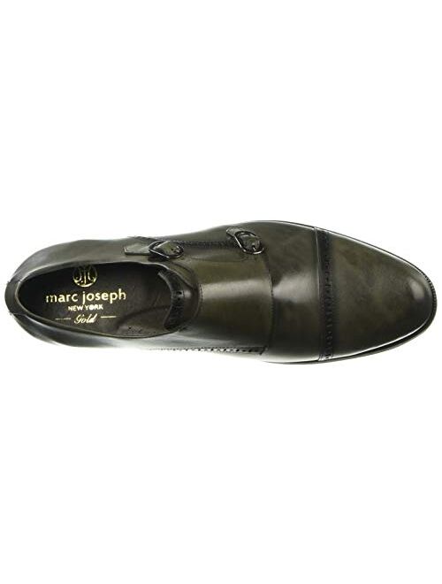 MARC JOSEPH NEW YORK Men's Leather Double Monk Dress Shoe Oxford