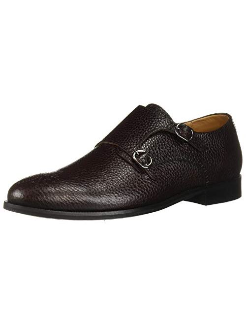 MARC JOSEPH NEW YORK Men's Leather Double Monk Dress Shoe Oxford