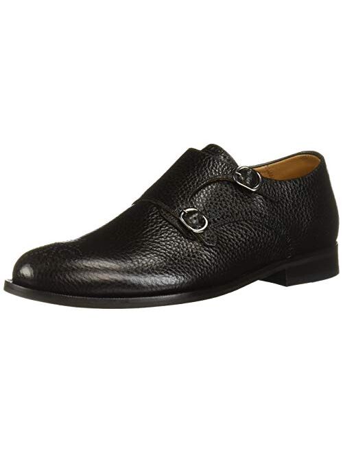 MARC JOSEPH NEW YORK Men's Leather Double Monk Dress Shoe Oxford