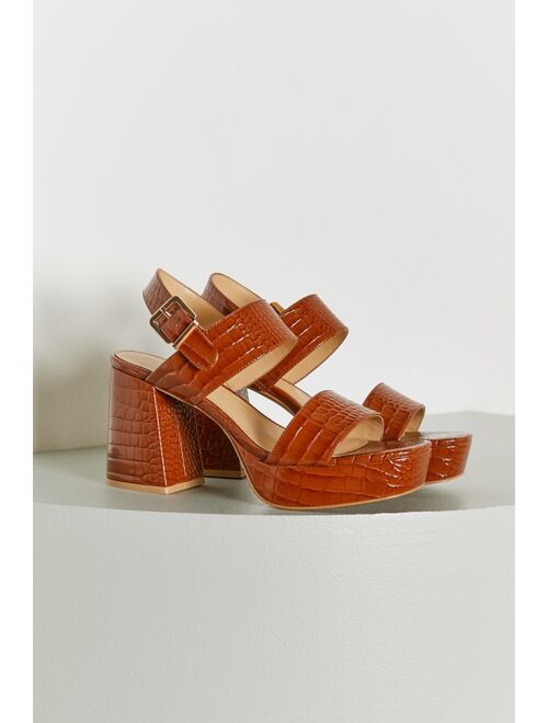 Urban outfitters UO Rachel Croc Strappy Platform Heel