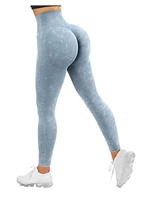 MOOSLOVER Women Leopard Scrunch Butt Lifting Leggings Seamless High Waisted Yoga Pants