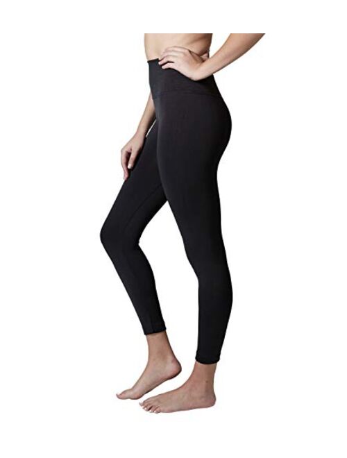 Indero Women's High Waist Yoga Fleece Lined Warm Ultra Soft Leggings Winter Thermal Pants (S/M, L/XL, 1X, 2X, 3X)