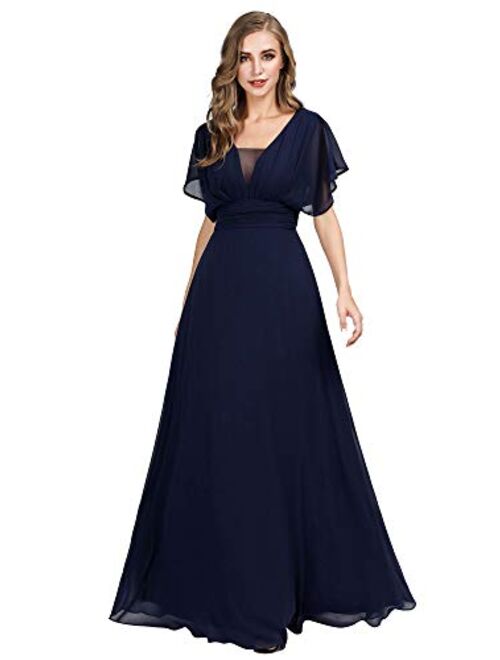 Ever-Pretty Women's Elegant V-Neck Formal Evening Prom Dresses 7851