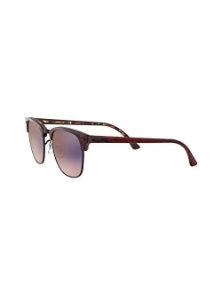 Rb3016f Clubmaster Asian Fit Square Sunglasses