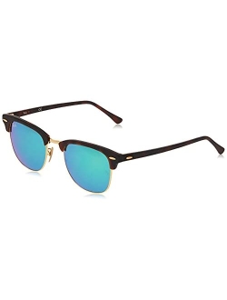 Rb3016f Clubmaster Asian Fit Square Sunglasses