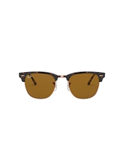 Rb3016f Clubmaster Asian Fit Square Sunglasses