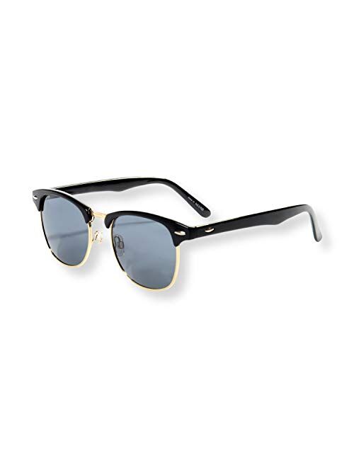 EVEE Classic Half Frame Polarized Semi-Rimless Sunglasses (NEERD)