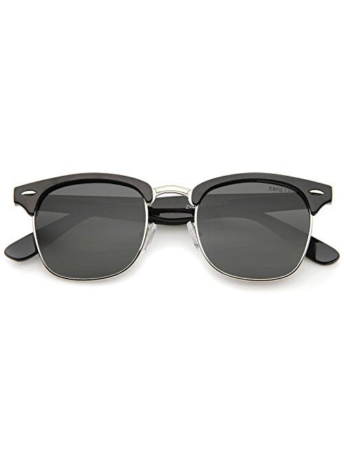 Polarized Lens Classic Half Frame Horn Rimmed Sunglasses 50mm