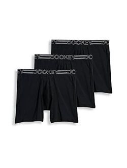 DEVOPS 3 Pack Men's Perfomance Cool Dry Mesh Underwear Boxer Trunk