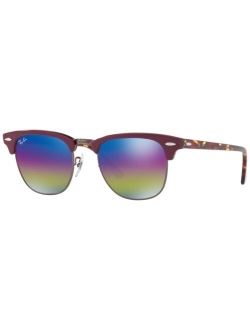 Unisex Sunglasses, RB3016 51 CLUBMASTER MINERAL FLASH LENSES