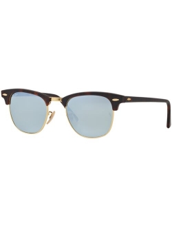 Unisex Sunglasses, RB3016 51 CLUBMASTER MINERAL FLASH LENSES