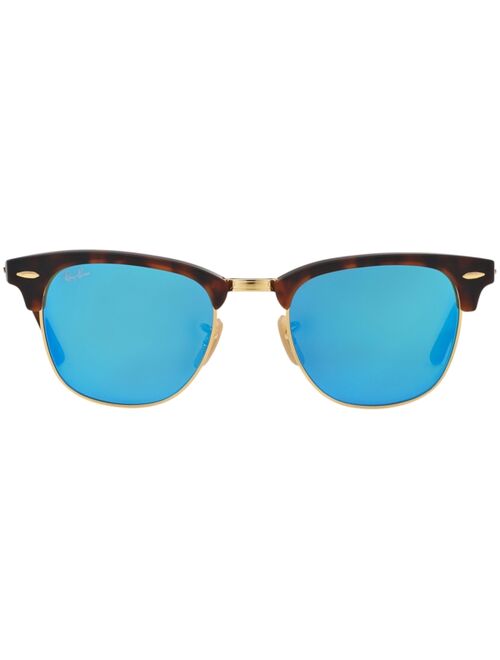 Ray-Ban Unisex Sunglasses, RB3016 51 CLUBMASTER MINERAL FLASH LENSES