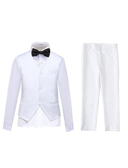 Lycody Boys Vest Set Formal Dress Suits Wedding Outfit Dresswear